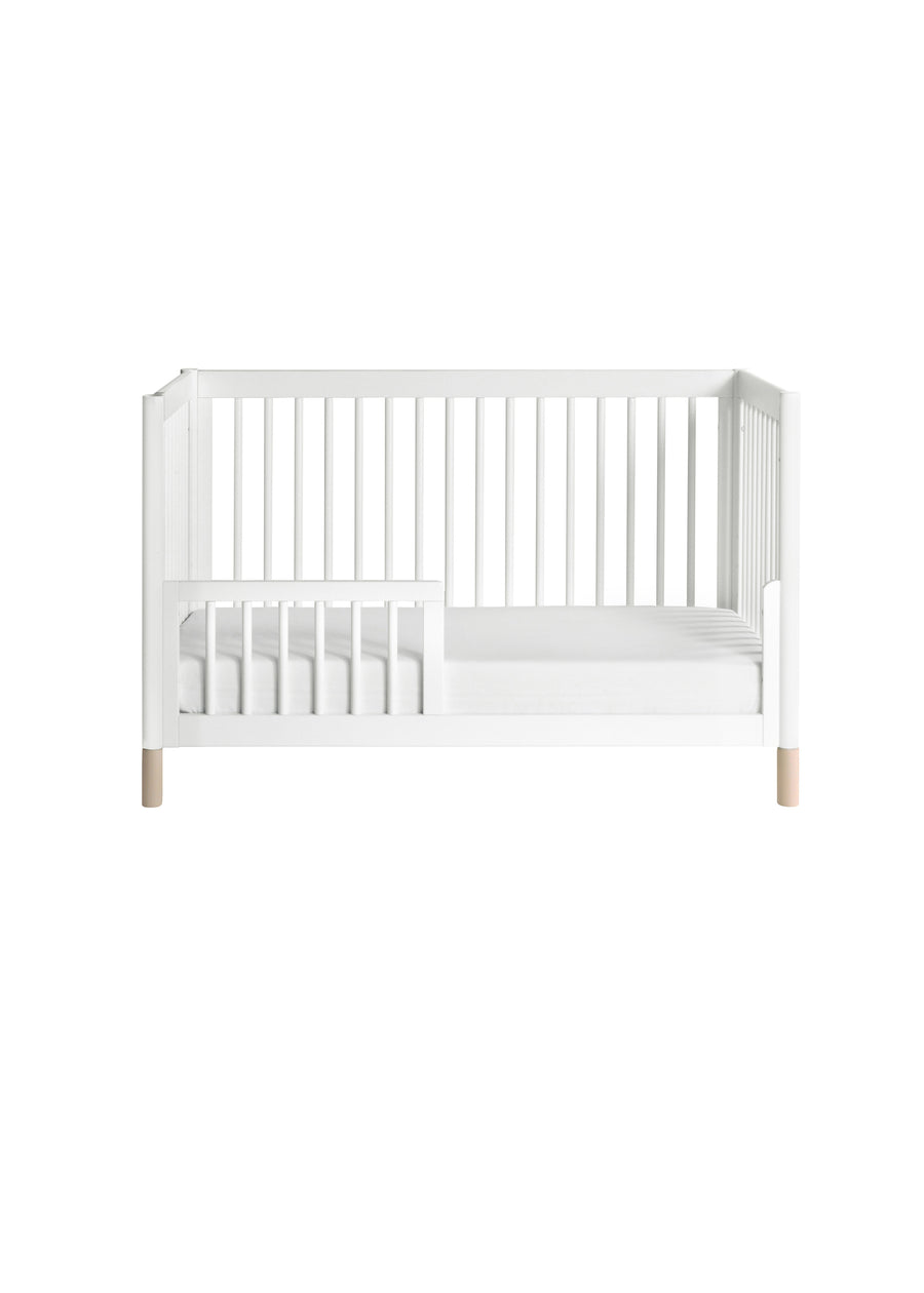 GELATO 4-IN-1 CONVERTIBLE CRIB WITH TODDLER BED CONVERSION KIT - WHITE