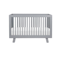 HUDSON 3-IN-1 CONVERTIBLE CRIB WITH TODDLER BED CONVERSION KIT - GREY