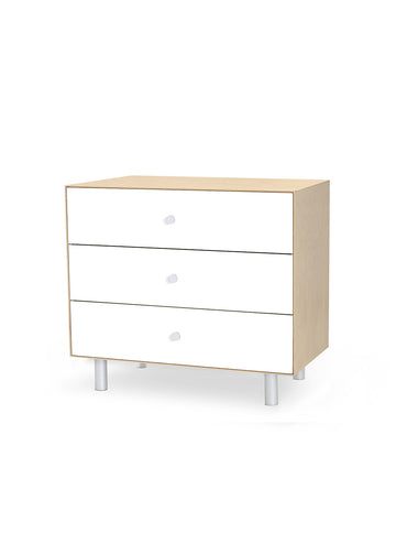 3 DRAWER DRESSER - CLASSIC - WHITE/BIRCH