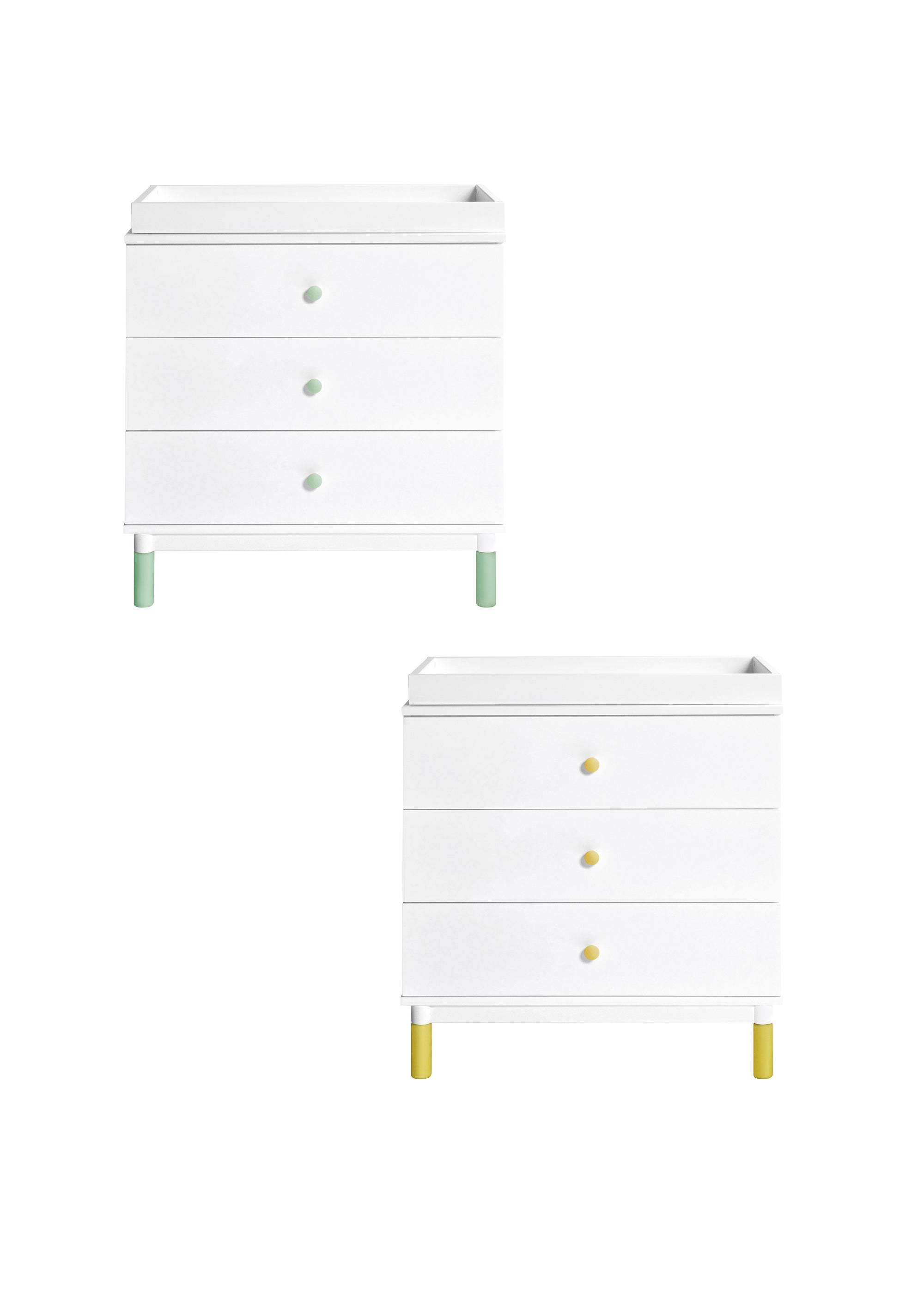 GELATO 3 DRAWER CHANGER DRESSER - WHITE