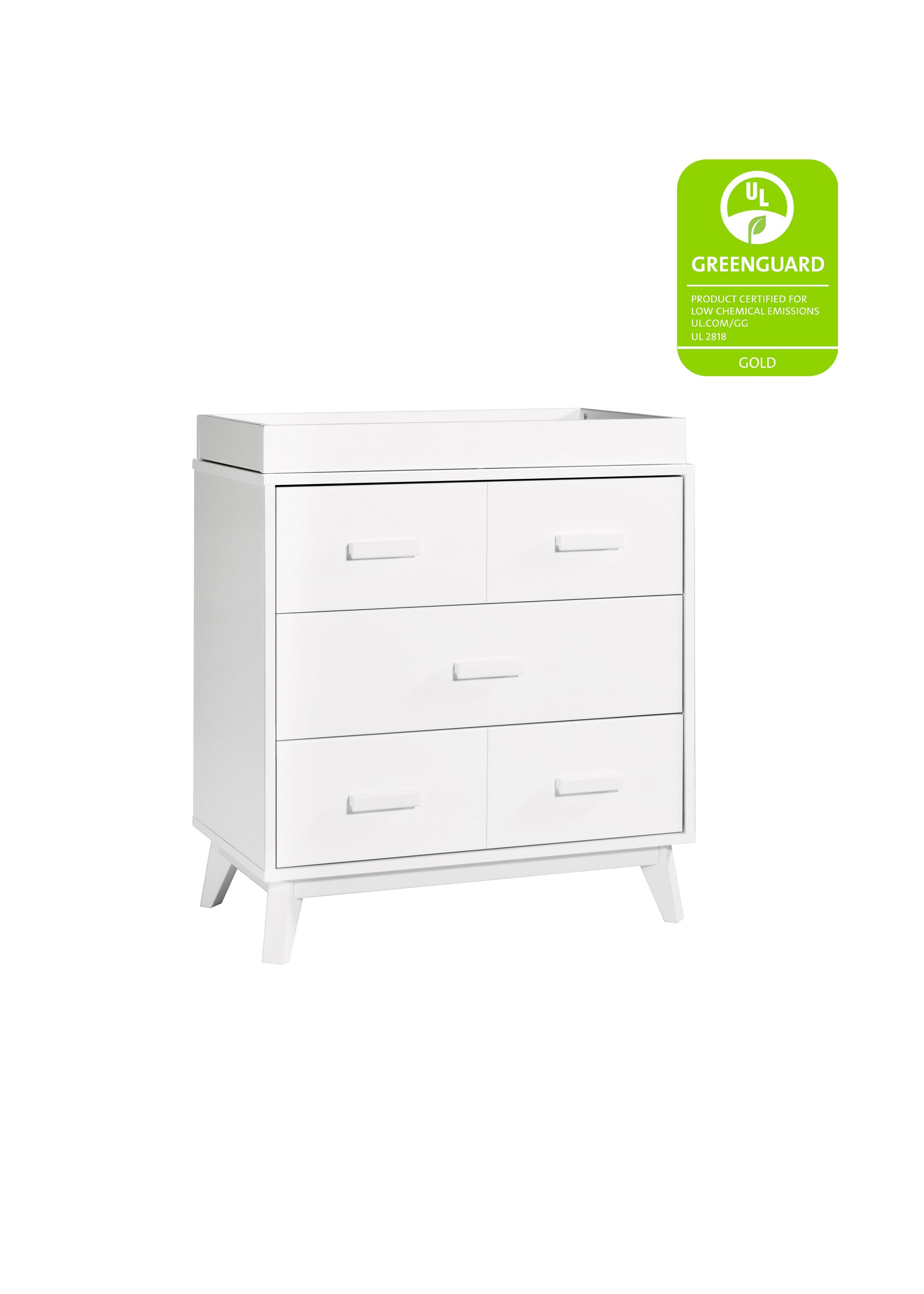 SCOOT 3-DRAWER CHANGER DRESSER WITH REMOVABLE CHANGING TRAY - COLOR OPTIONS