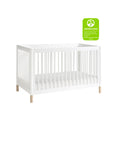 GELATO 4-IN-1 CONVERTIBLE CRIB WITH TODDLER BED CONVERSION KIT - WHITE