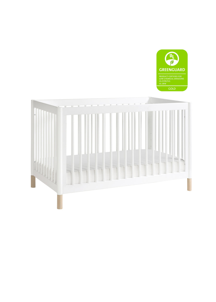 GELATO 4-IN-1 CONVERTIBLE CRIB WITH TODDLER BED CONVERSION KIT - WHITE