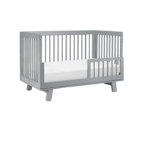 HUDSON 3-IN-1 CONVERTIBLE CRIB WITH TODDLER BED CONVERSION KIT - GREY