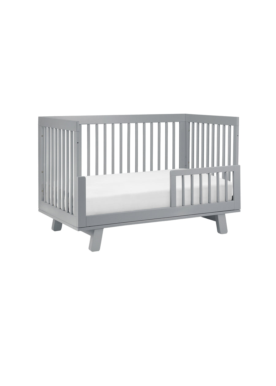 HUDSON 3-IN-1 CONVERTIBLE CRIB WITH TODDLER BED CONVERSION KIT - GREY