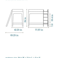 PERCH BUNK BED - WALNUT