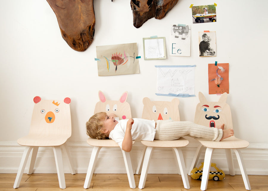 BEAR PLAY CHAIRS - SET OF TWO - color options