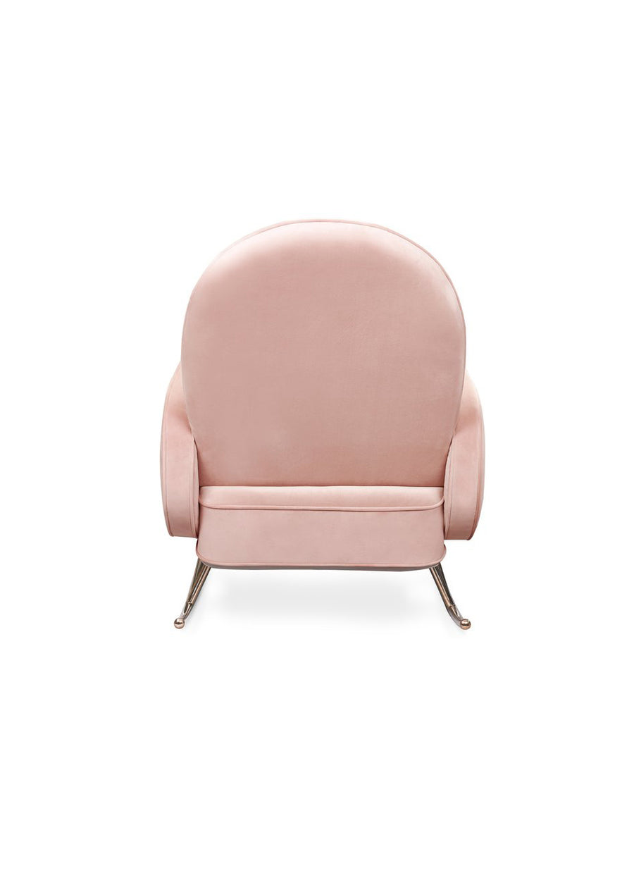 COMPASS ROCKER - BLUSH PINK VELVET