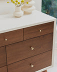 PALMA 7 DRAWER ASSEMBLED DOUBLE DRESSER - COLOR OPTIONS