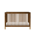 GELATO 4-IN-1 CONVERTIBLE CRIB WITH TODDLER BED CONVERSION KIT - NATURAL WALNUT AND GOLD FEET