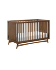 PEGGY 3 IN 1 CONVERTIBLE CRIB WITH TODDLER BED CONVERTIBLE KIT - NATURAL WALNUT