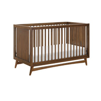 PEGGY 3 IN 1 CONVERTIBLE CRIB WITH TODDLER BED CONVERTIBLE KIT - NATURAL WALNUT