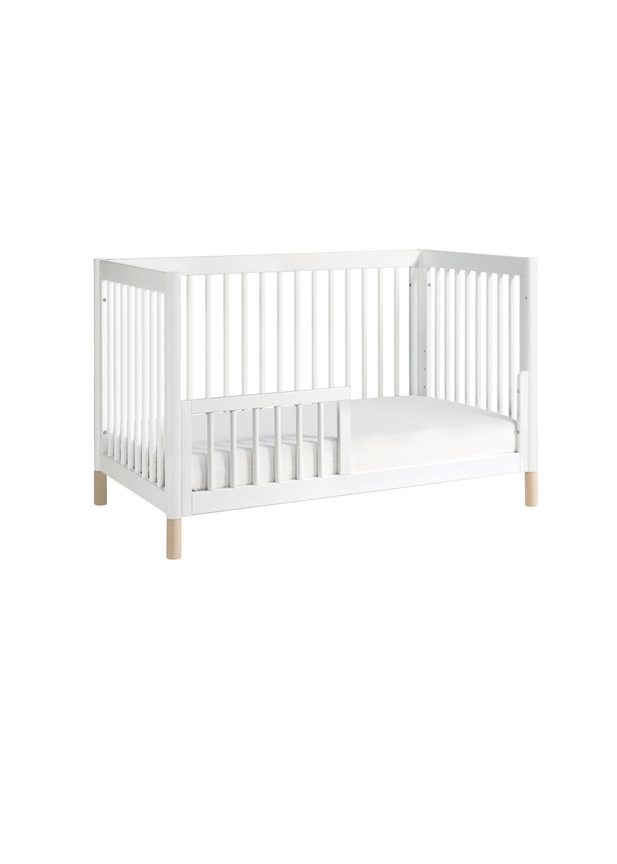 GELATO 4-IN-1 CONVERTIBLE CRIB WITH TODDLER BED CONVERSION KIT - WHITE