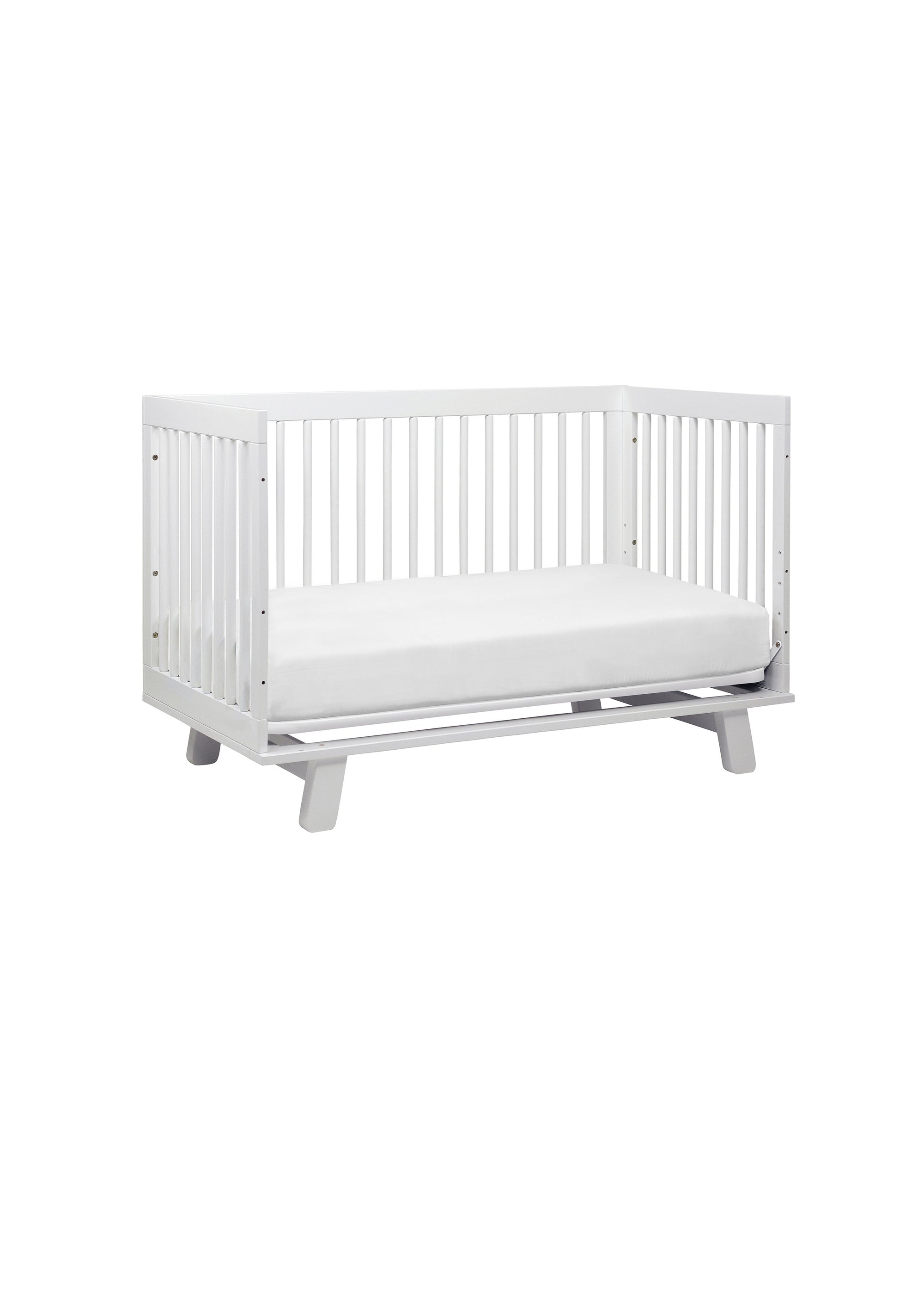 HUDSON 3-IN-1 CONVERTIBLE CRIB WITH TODDLER BED CONVERSION KIT - WHITE