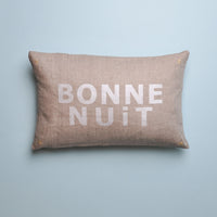 BONNE NUIT LETTER CUSHION