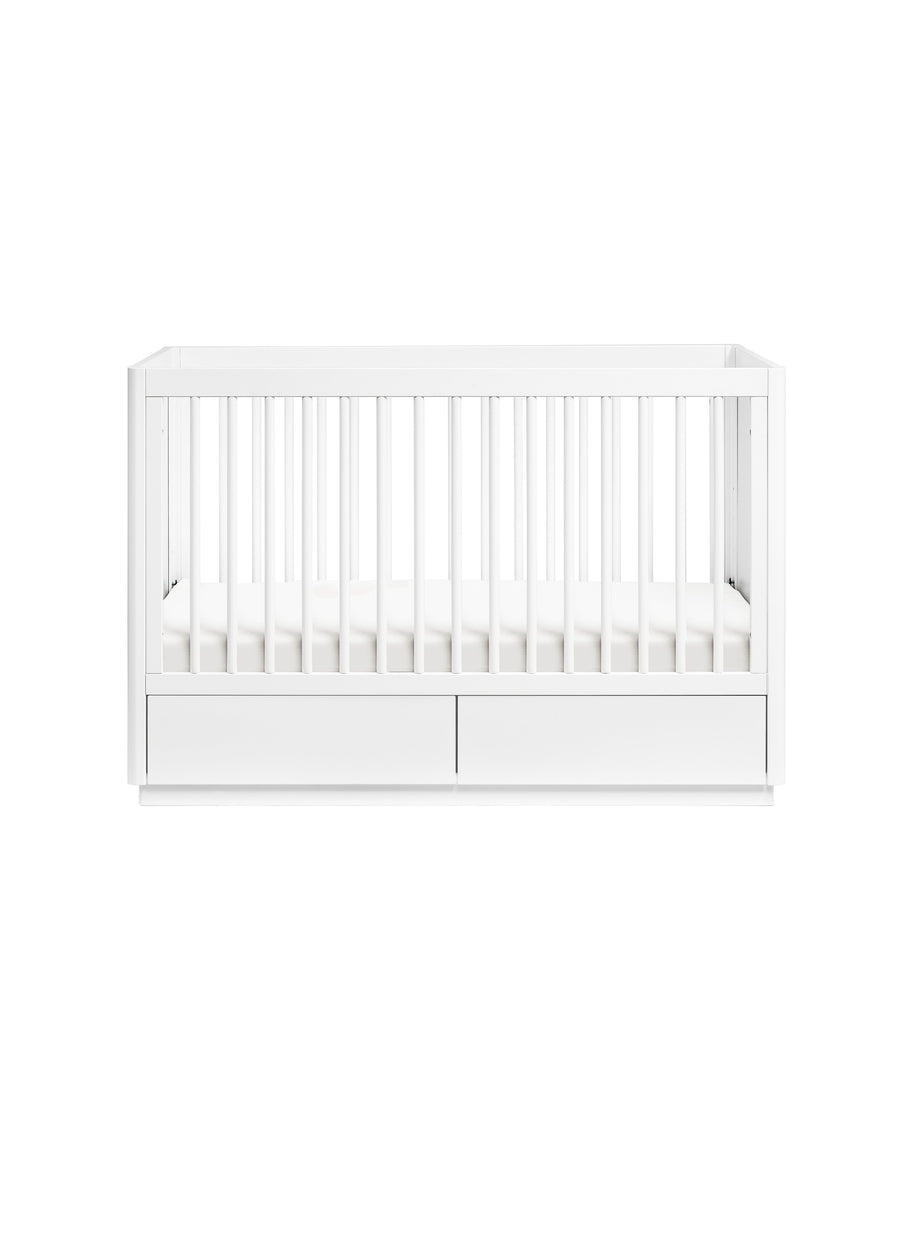 BENTO 3-IN-1 CONVERTIBLE STORAGE CRIB WITH TODDLER BED CONVERSION KIT - COLOR OPTIONS