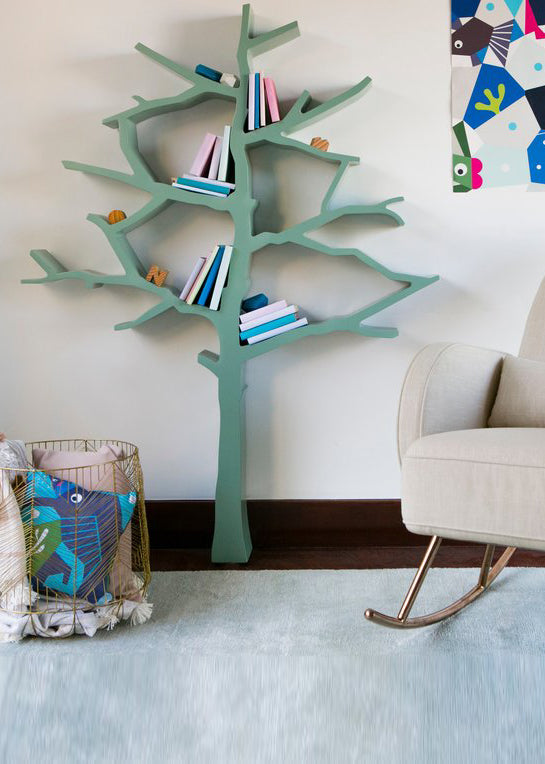 TREE BOOKCASE IN SAGE