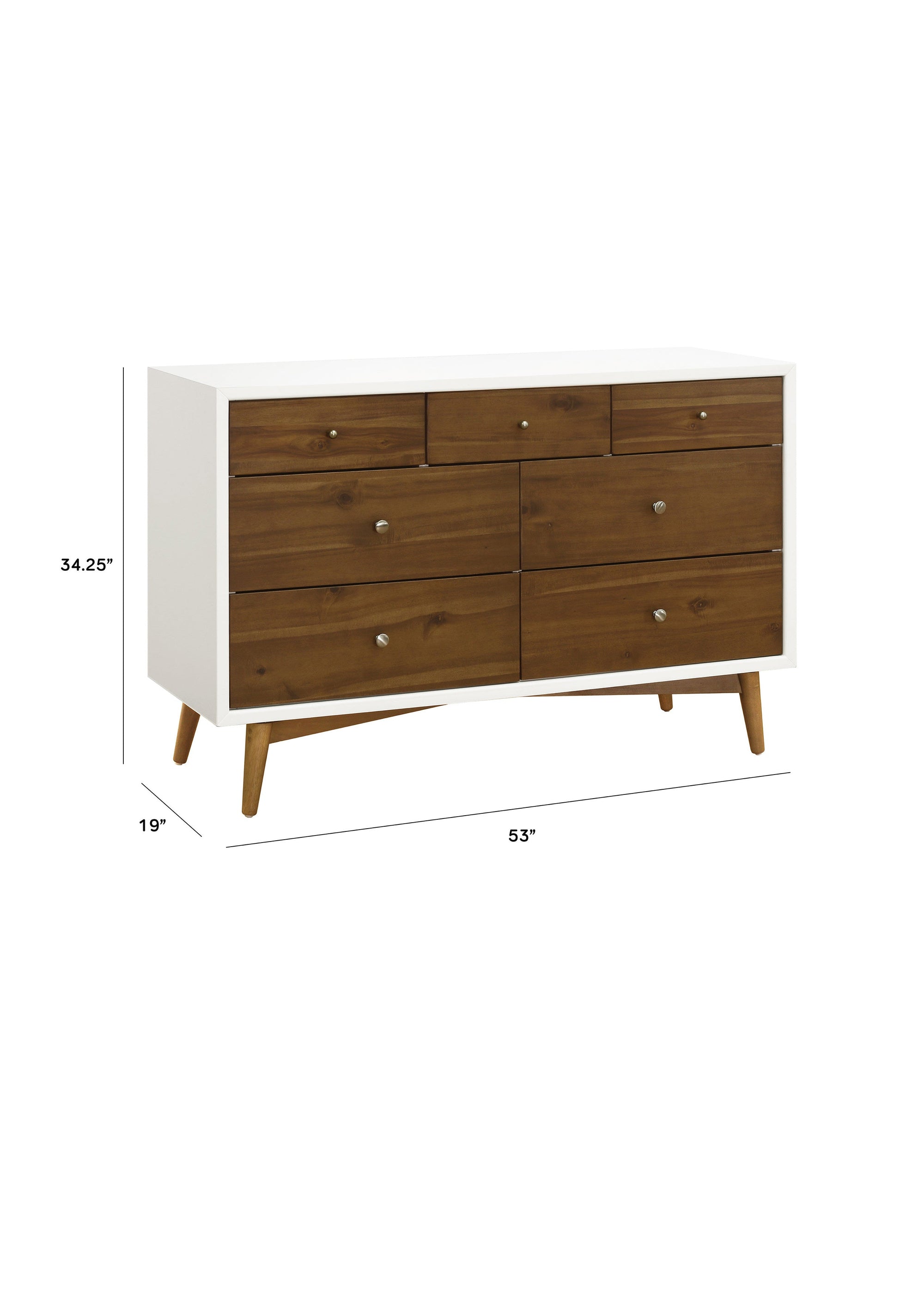 PALMA 7 DRAWER ASSEMBLED DOUBLE DRESSER - COLOR OPTIONS