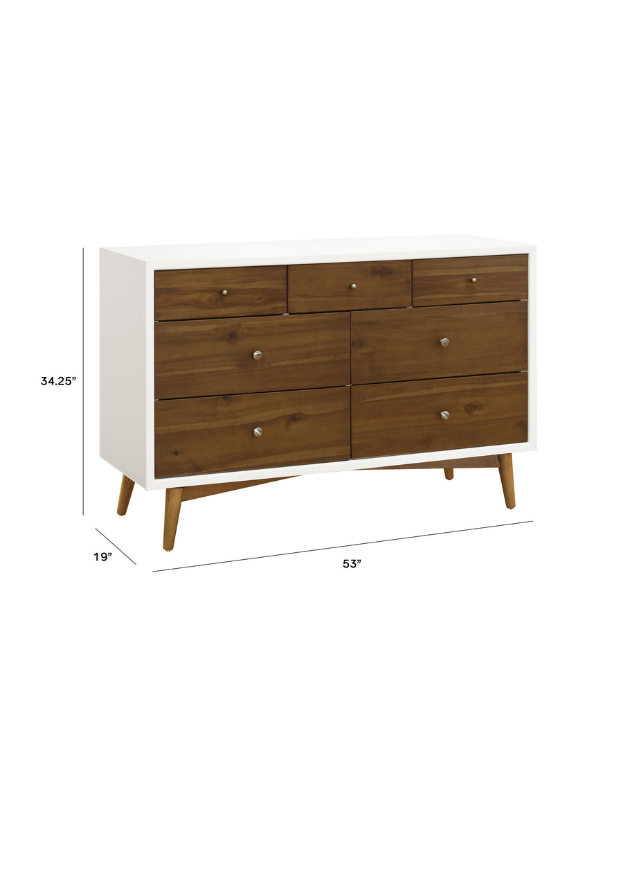 PALMA 7 DRAWER ASSEMBLED DOUBLE DRESSER - COLOR OPTIONS