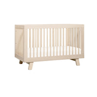 HUDSON 3-IN-1 CONVERTIBLE CRIB WITH TODDLER BED CONVERSION KIT - WASHED NATURAL