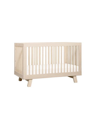 HUDSON 3-IN-1 CONVERTIBLE CRIB WITH TODDLER BED CONVERSION KIT - WASHED NATURAL