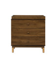 GELATO 3 DRAWER CHANGER DRESSER - NATURAL WALNUT AND GOLD FEET