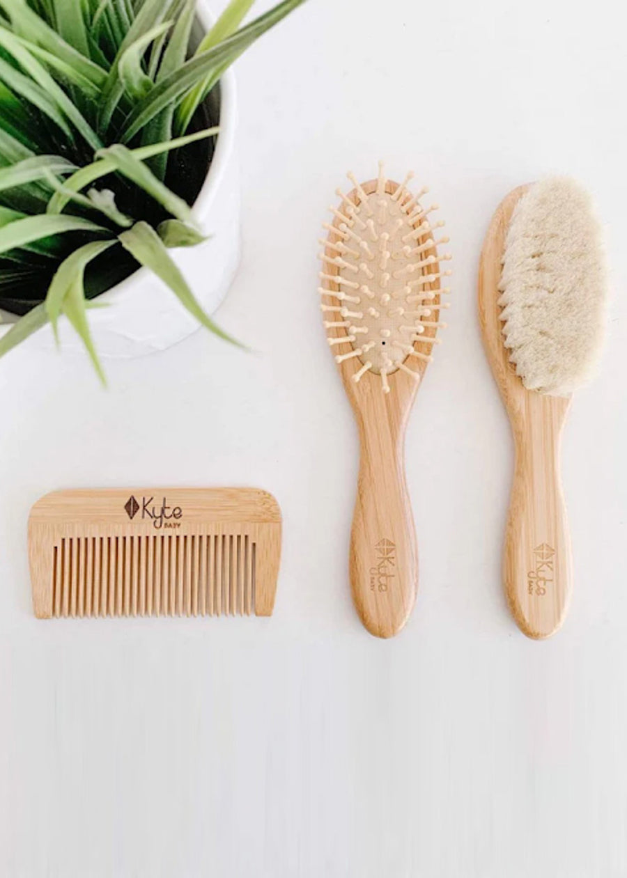 3 PIECE BAMBOO BRUSH SET