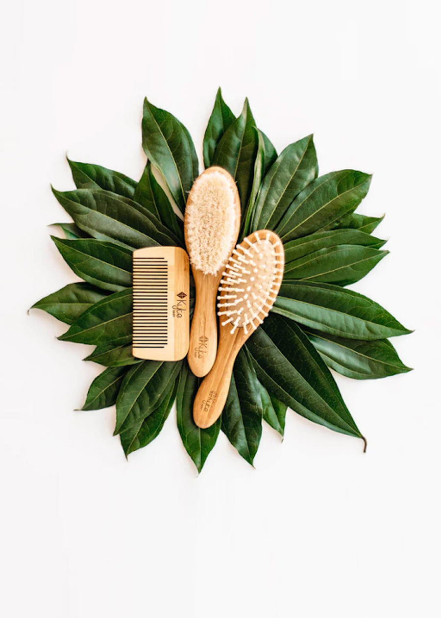 3 PIECE BAMBOO BRUSH SET