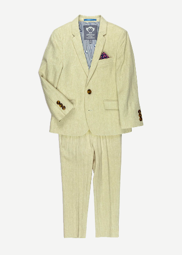 PASTEL MOD SUIT - KHAKI HERRINGBONE