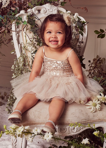 GOLDEN FLURRY TUTU DRESS