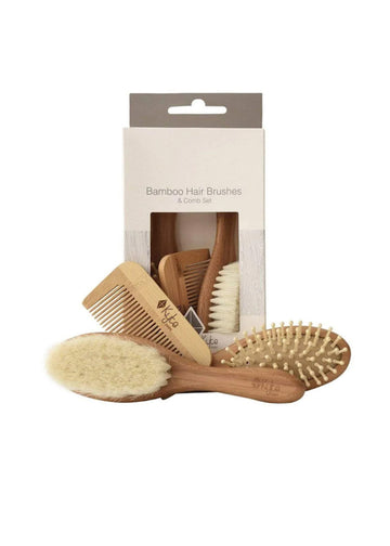 3 PIECE BAMBOO BRUSH SET