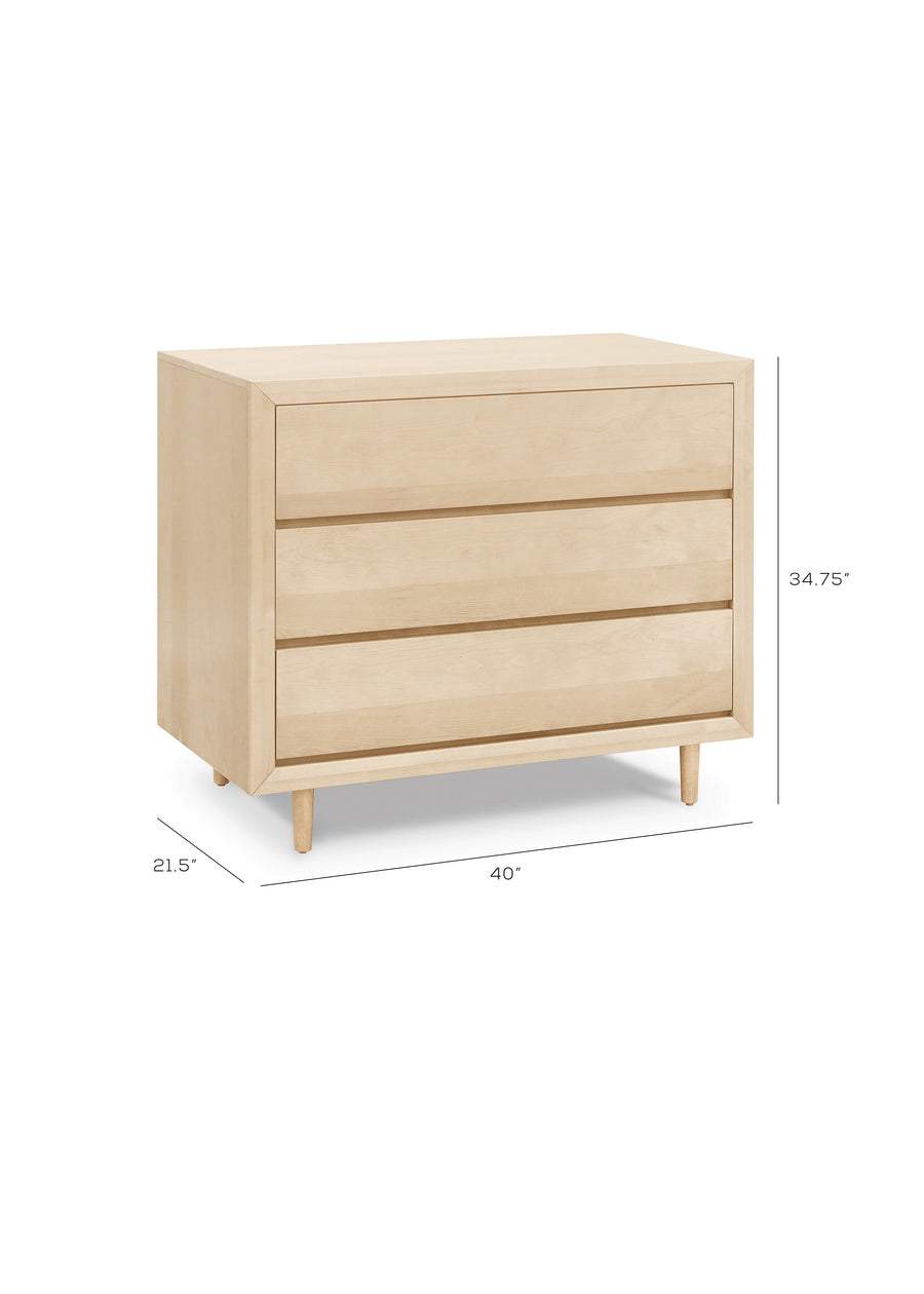 NIFTY 3-DRAWER ASSEMBLED DRESSER - COLOR OPTIONS