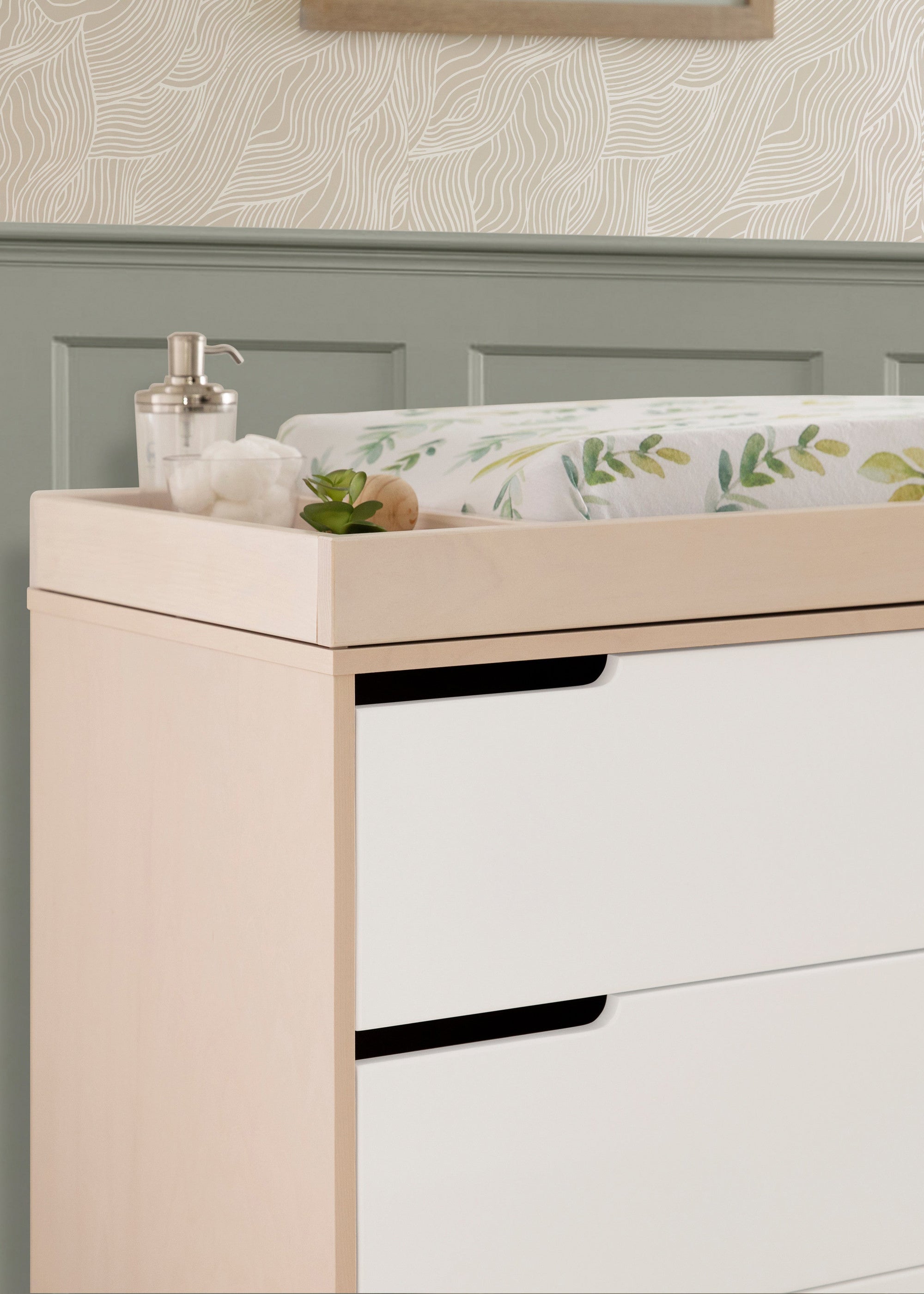 HUDSON CHANGER DRESSER - WASHED NATURAL/WHITE