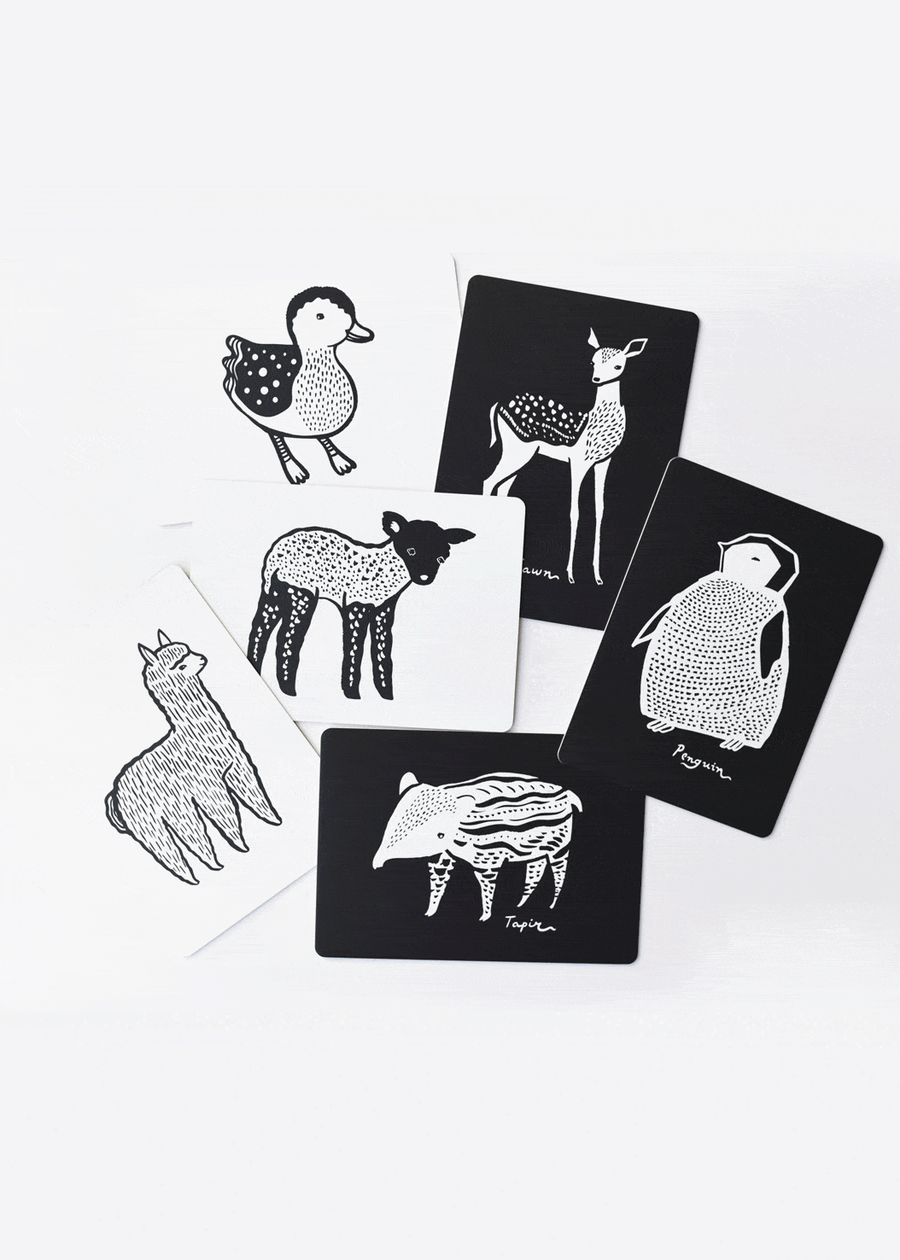 BABY ANIMAL ART CARDS