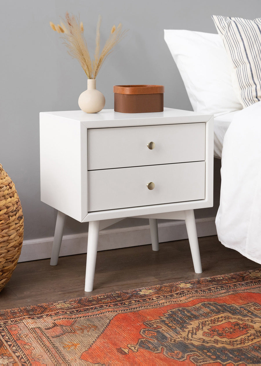 PALMA ASSEMBLED NIGHTSTAND WITH USB PORT - WARM WHITE