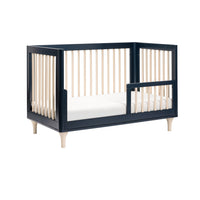 LOLLY 3-IN-1 CONVERTIBLE CRIB - NAVY/WASHED NATURAL