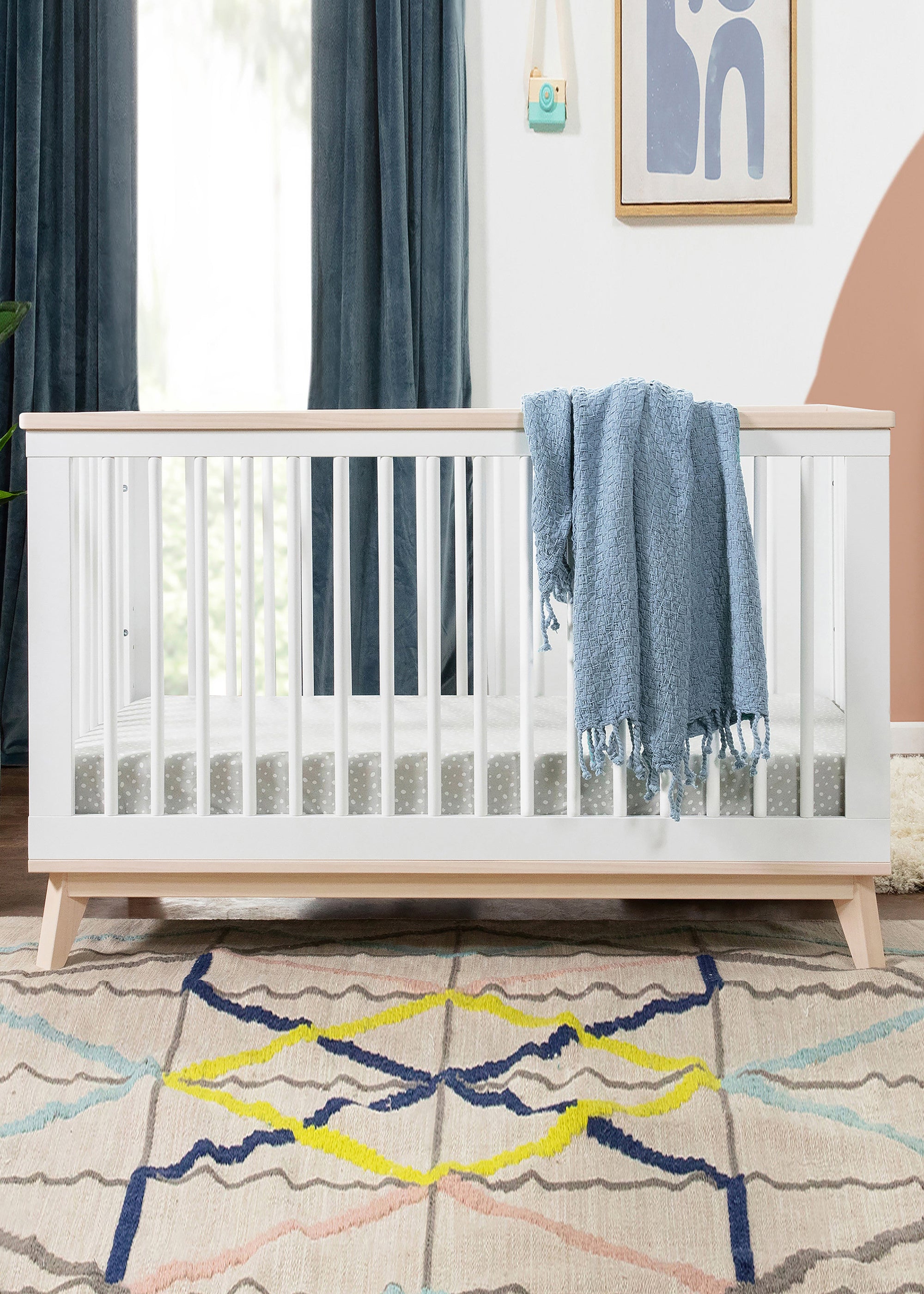 SCOOT 3-IN-1 CONVERTIBLE CRIB WITH TODDLER BED CONVERSION KIT