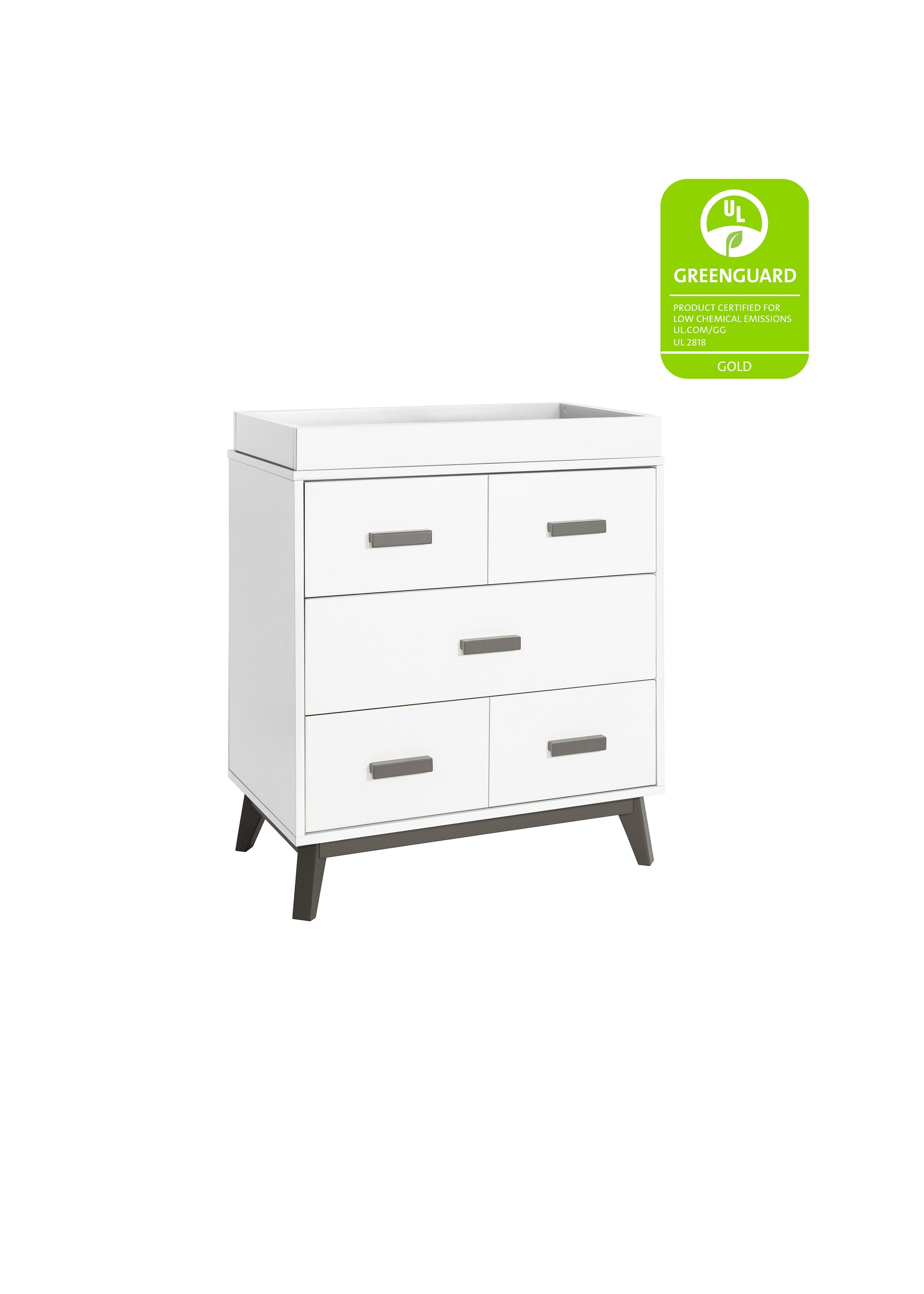 SCOOT 3-DRAWER CHANGER DRESSER WITH REMOVABLE CHANGING TRAY - COLOR OPTIONS